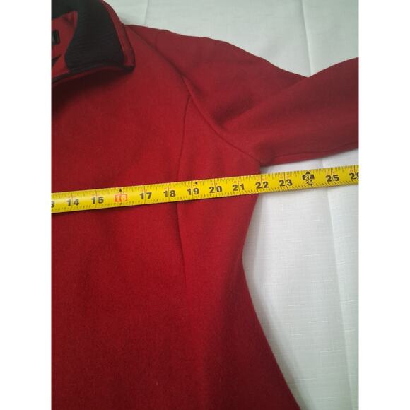 Pritti by Kristen Blake Women's Size M Wool Pea Coat w/Pockets Dark Red Classy - Picture 6 of 14